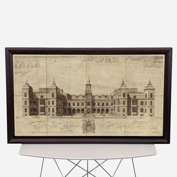 the old hospital, framed print