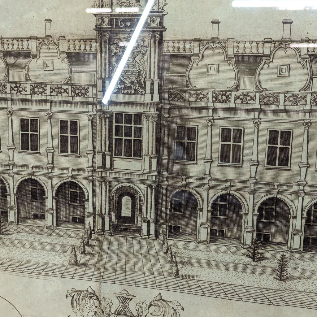 a drawing of a palace in the museum of the history of the city of vienna