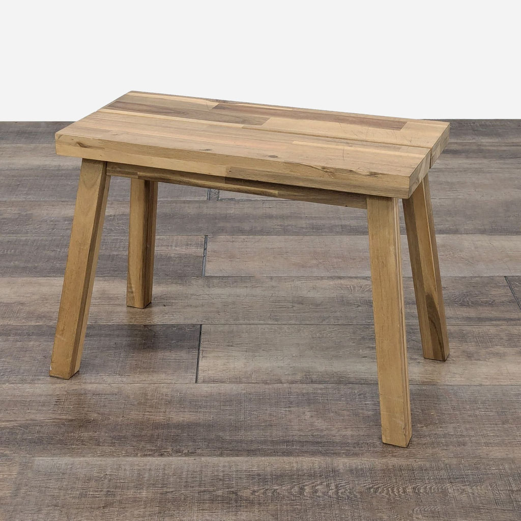 the urban port brown wooden bench