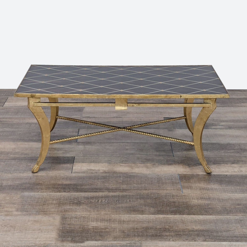 Inlaid Wood Coffee Table by Amy Howard