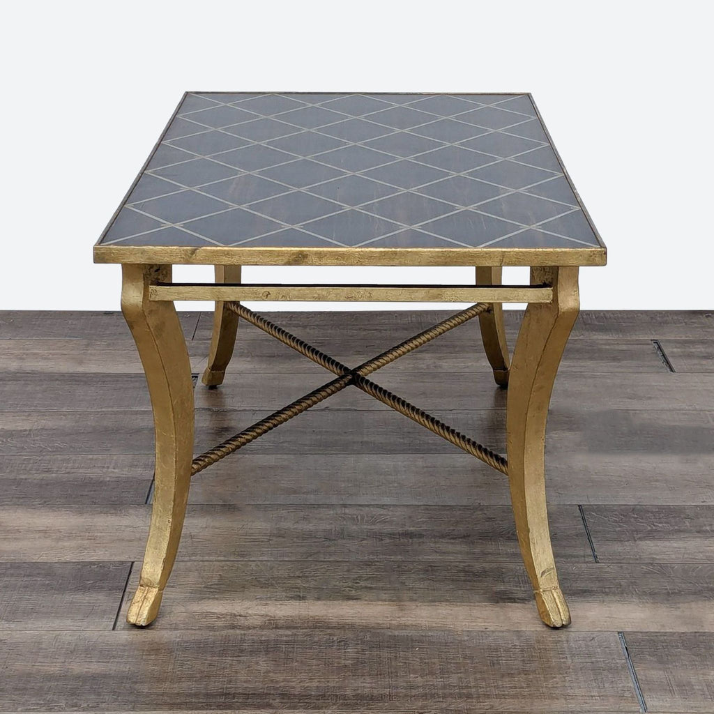 Inlaid Wood Coffee Table by Amy Howard