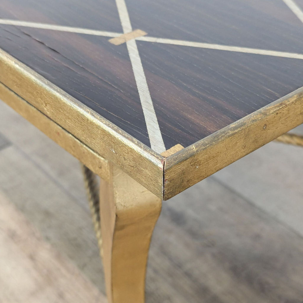 Inlaid Wood Coffee Table by Amy Howard