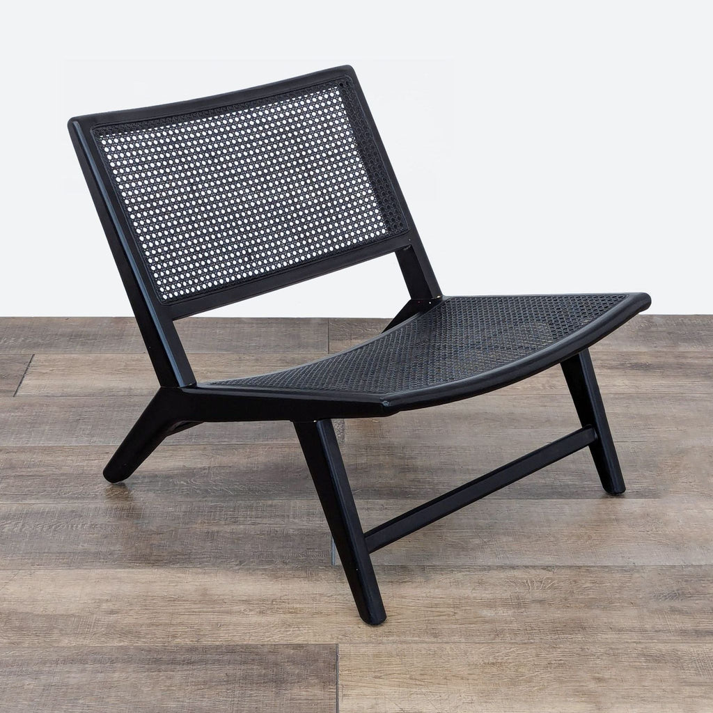 Modern Black Mesh Lounge Chair