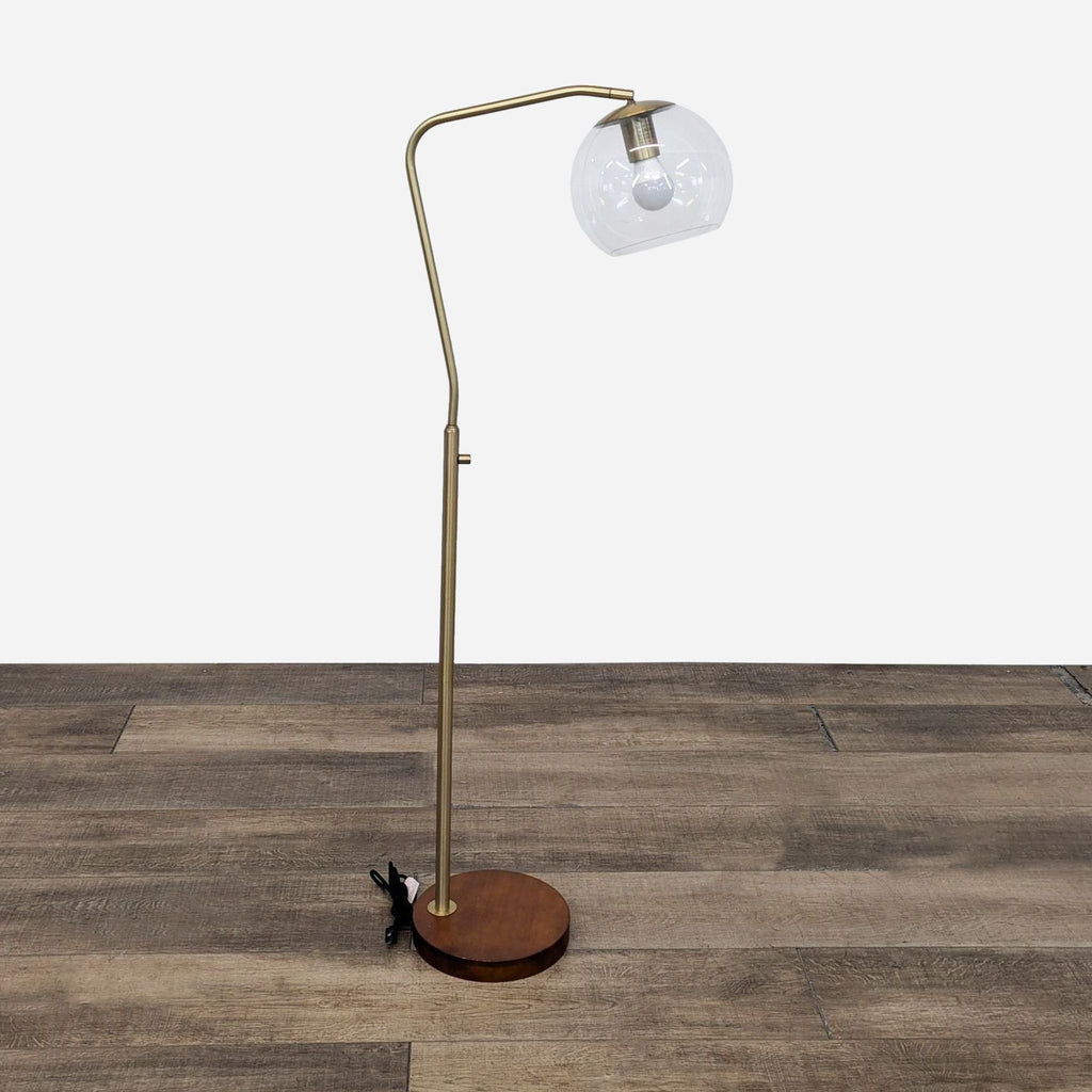 Madrot Glass Globe Floor Lamp