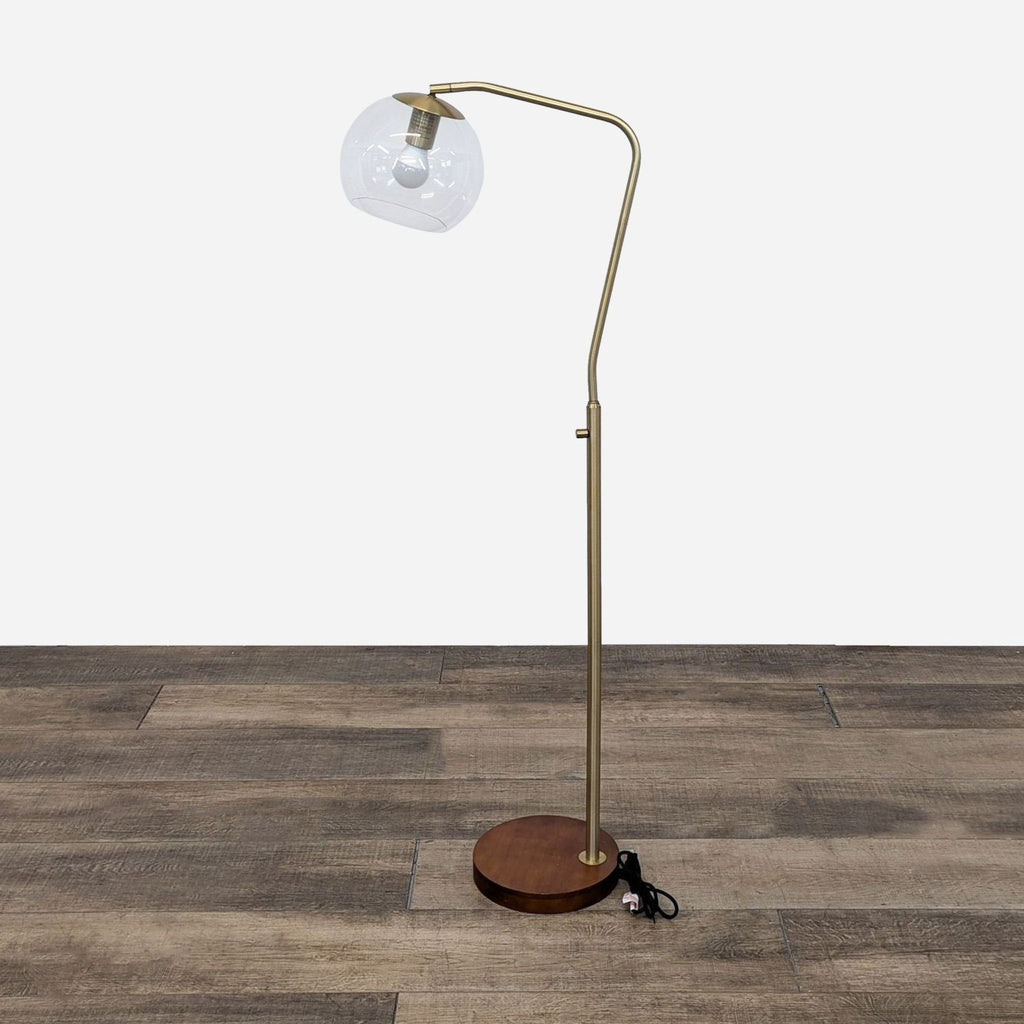 Madrot Glass Globe Floor Lamp