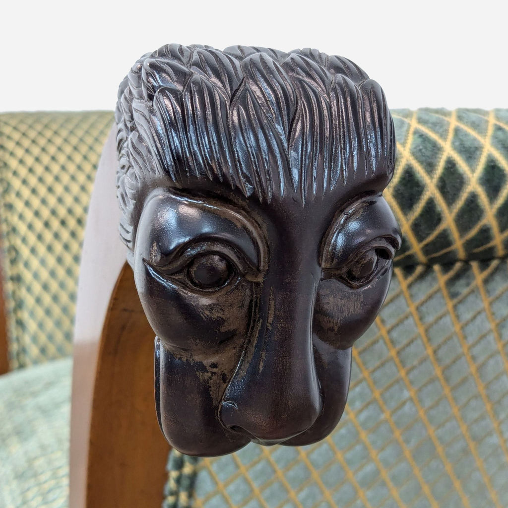 Baker Furniture Empire Style Bench With Upholstered Seating Area