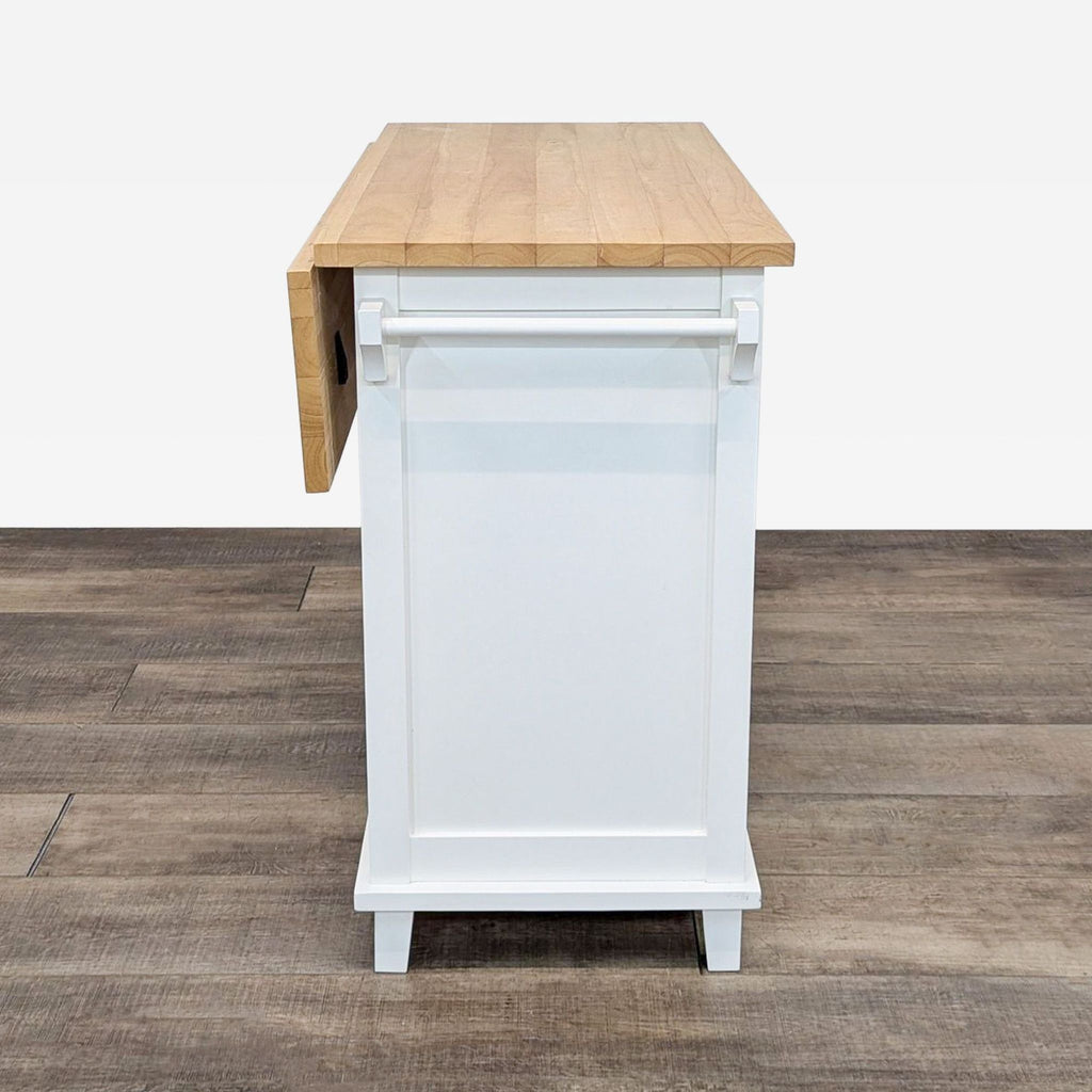 Belmont White Kitchen Island by Crate & Barrel