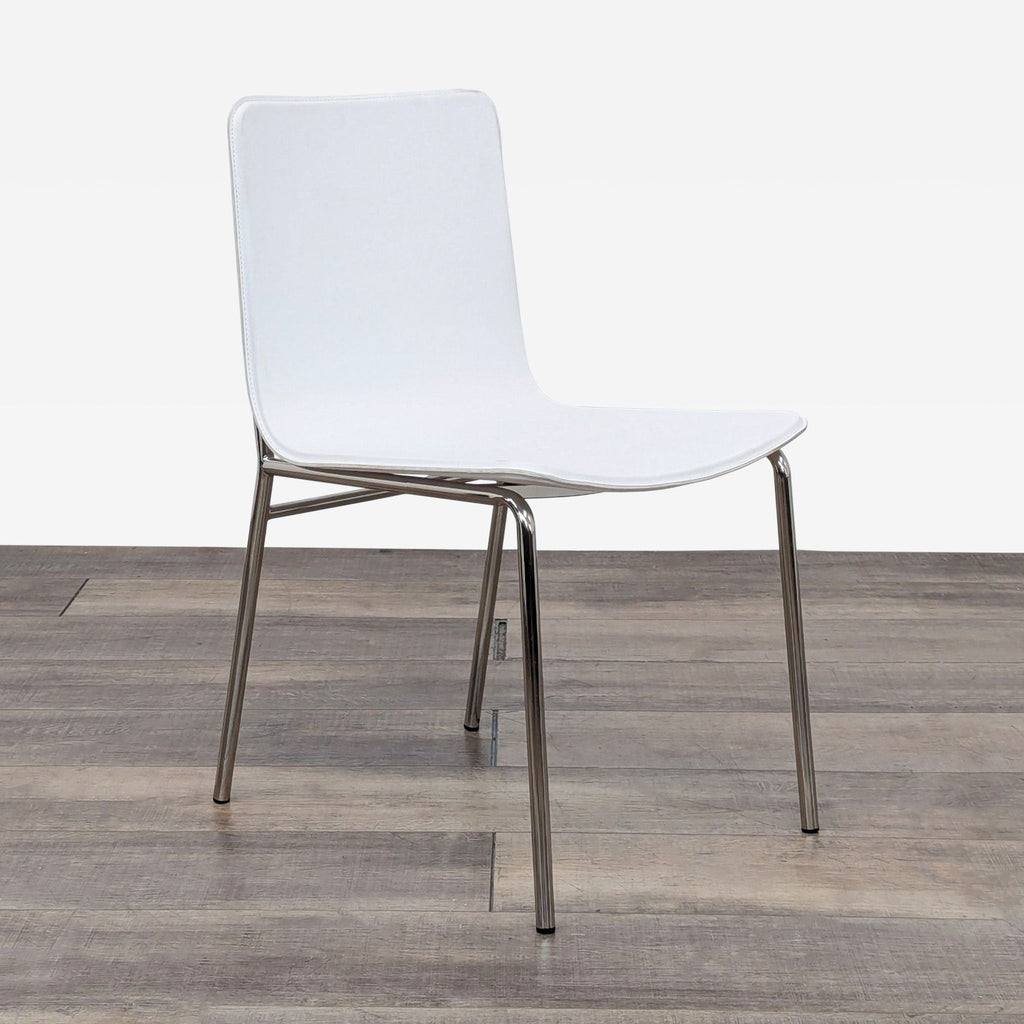 Modern CB2 White Strut Side Chair