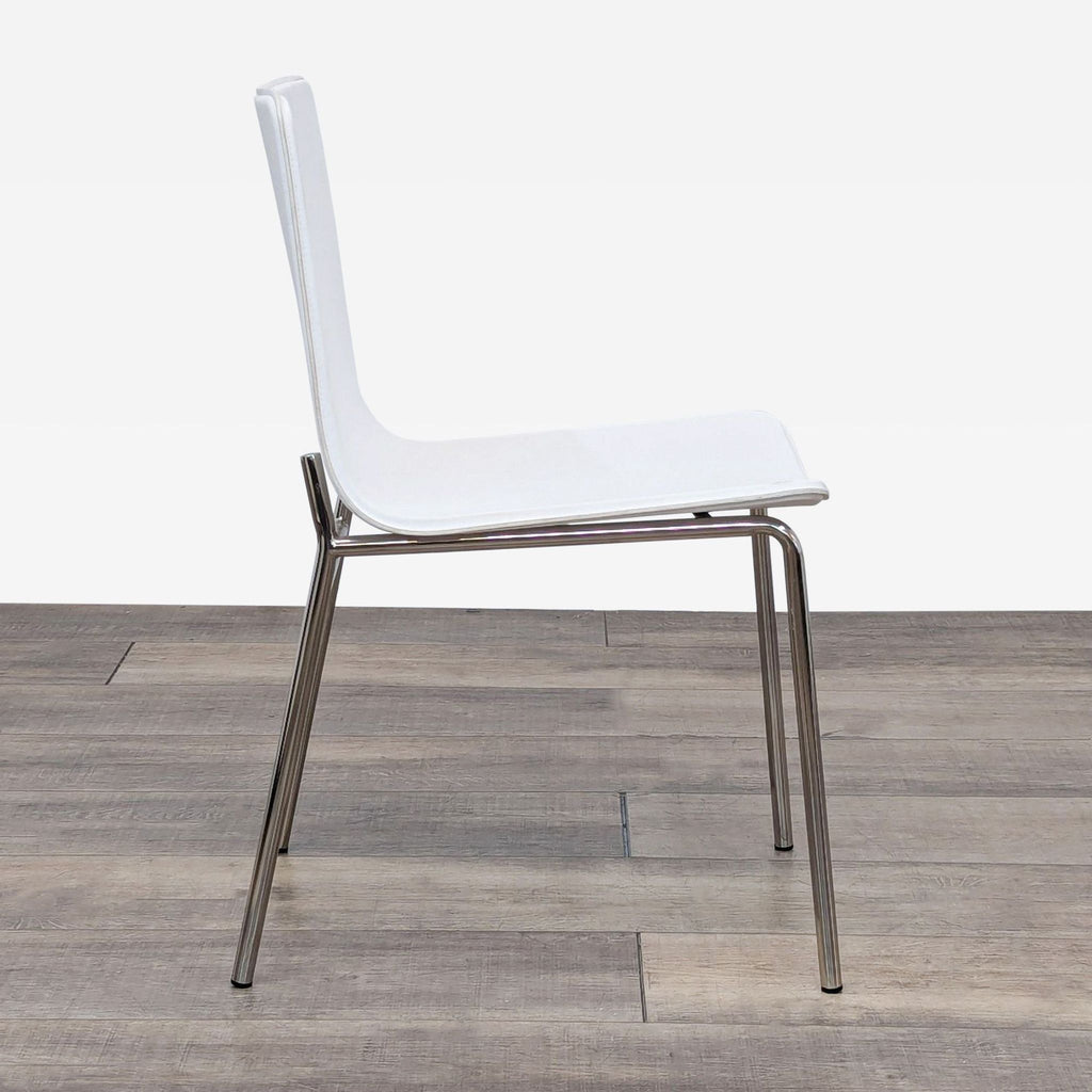 Modern CB2 White Strut Side Chair