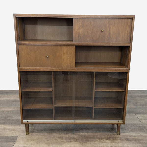 a vintage mid century modern cabinet.