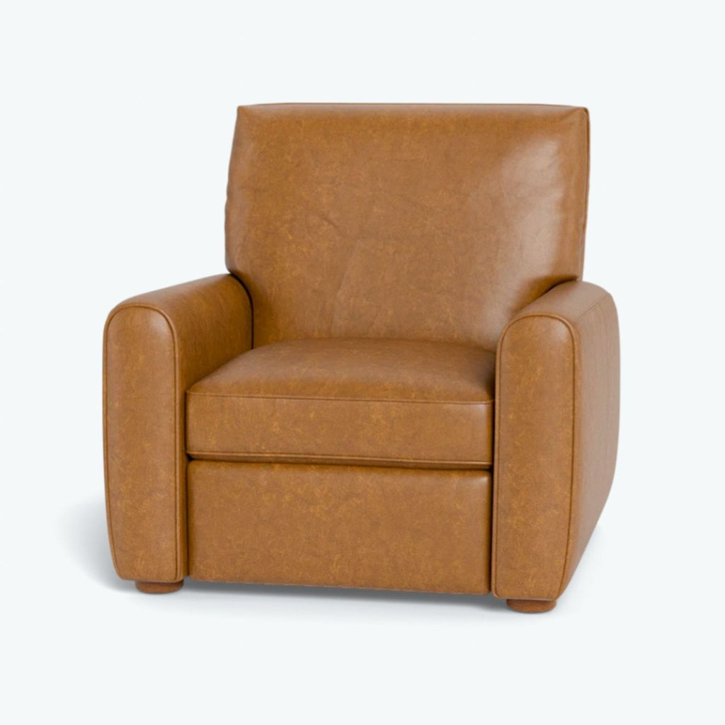 the [ unused0 ] recliner in brown leather.