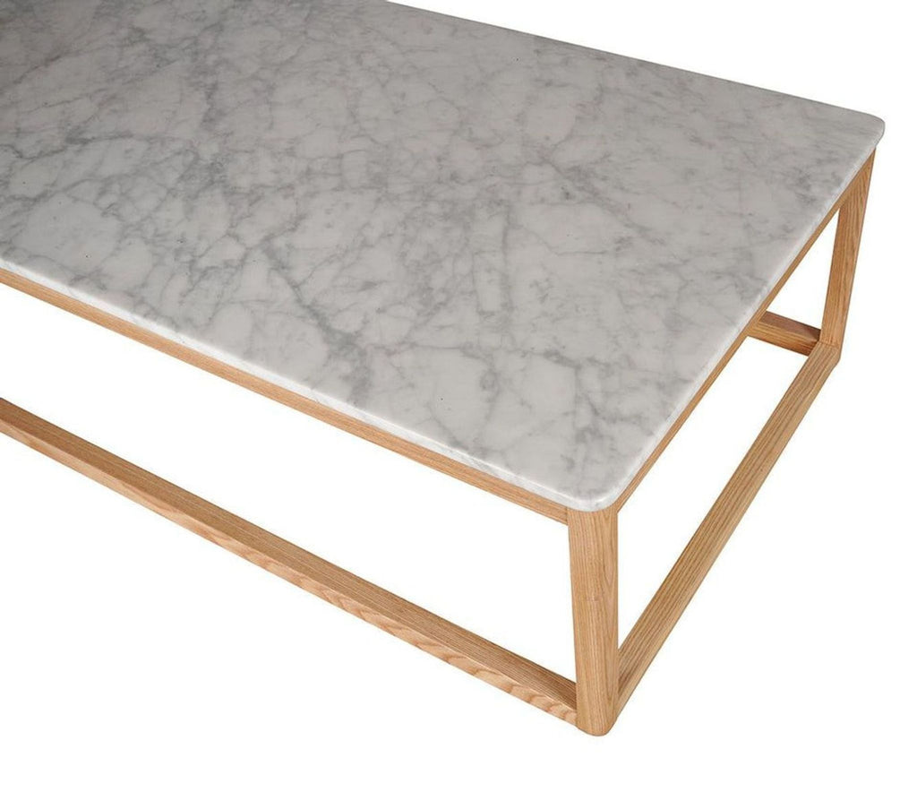 marble top coffee table with a white marble top.