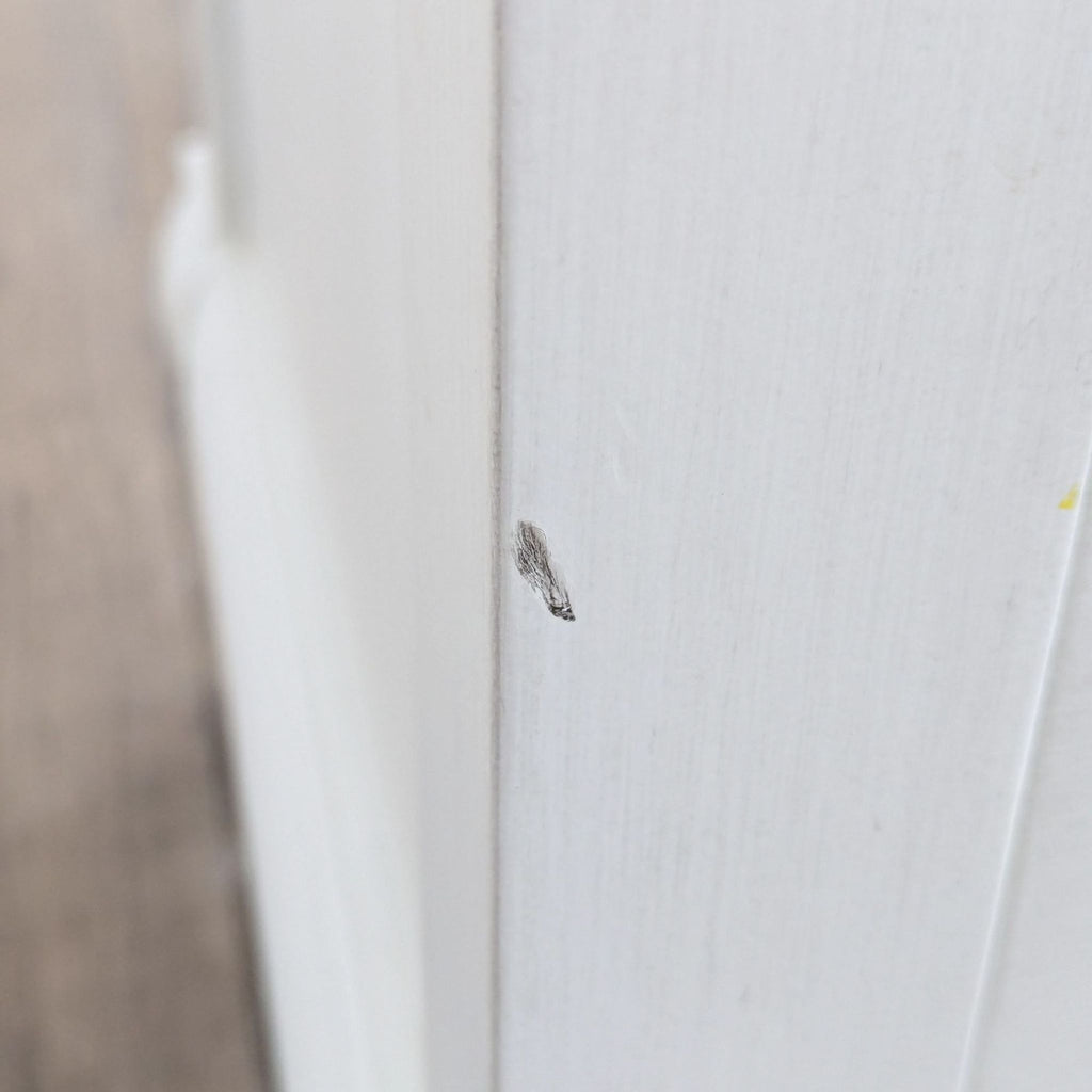 paint chipping off the door frame