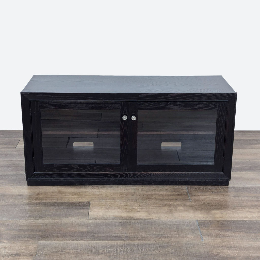 Crate & Barrel Glass Door Media Cabinet