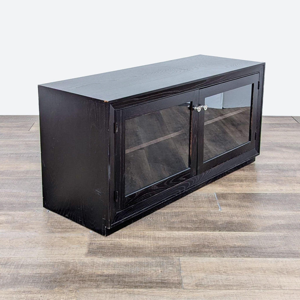 Crate & Barrel Glass Door Media Cabinet