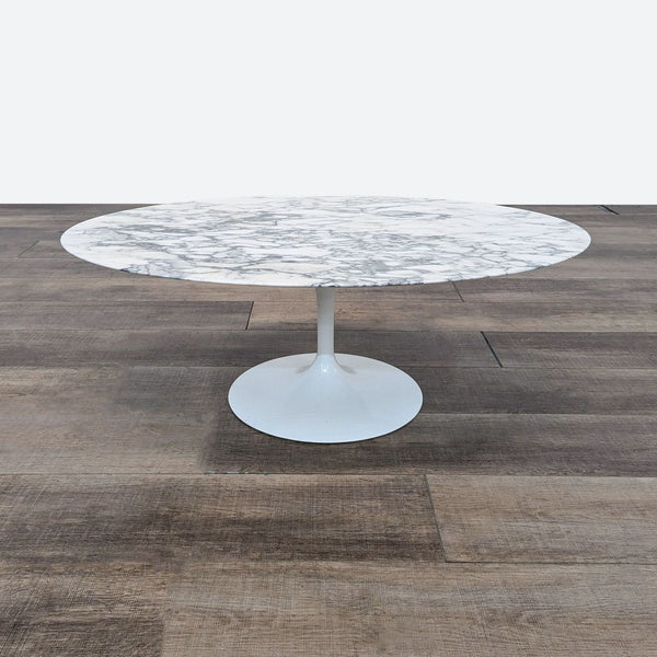 the marble table is a classic piece of furniture.