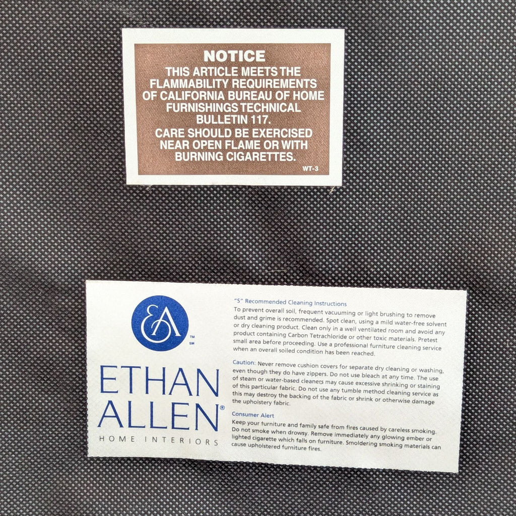 the label on the back of the jacket