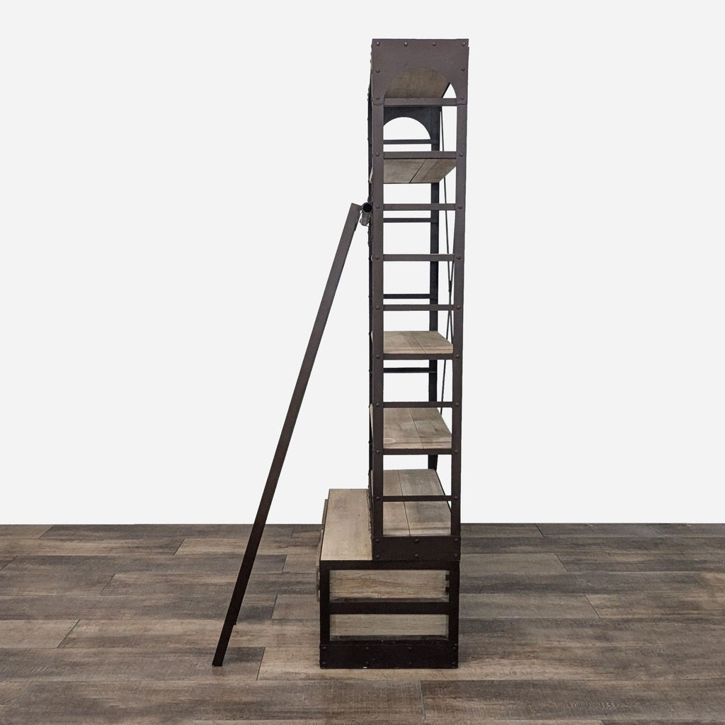 Restoration Hardware 1950's Style Dutch Shipyard Shelf with Ladder