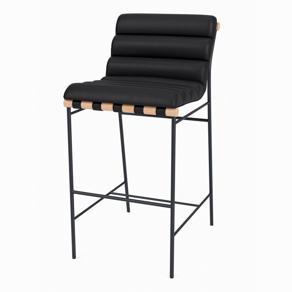 Denver Modern Vail Black Barstool