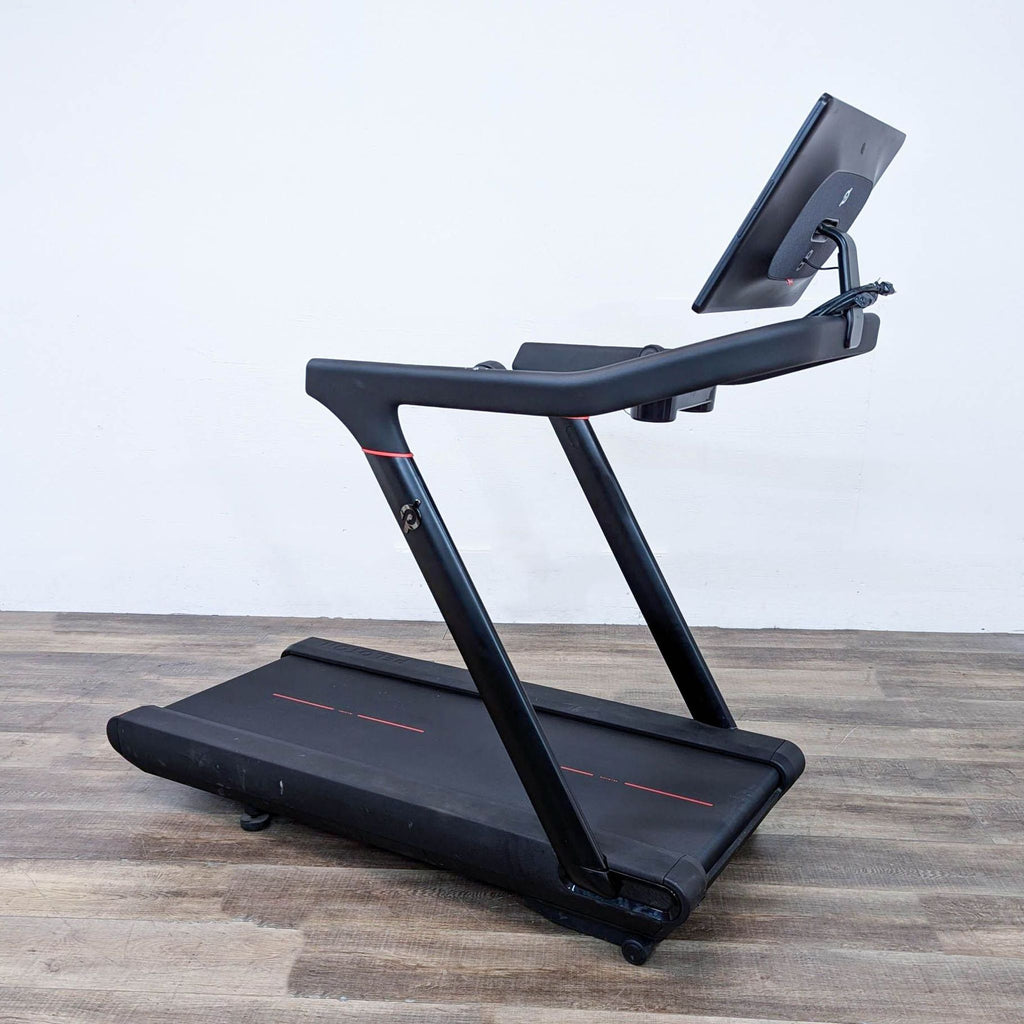 the treadmill is a compact, portable, and has a built - in power cable that can