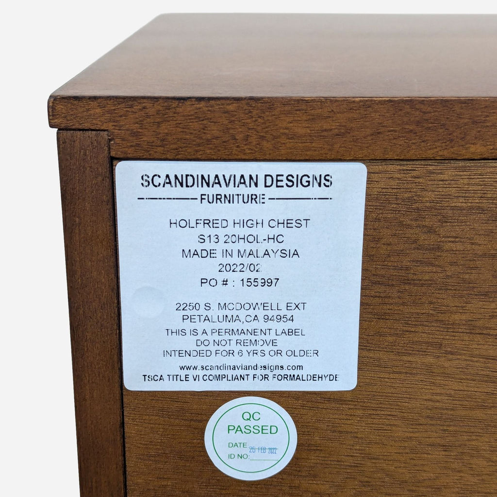 Scandinavian Designs Holfred High Chest