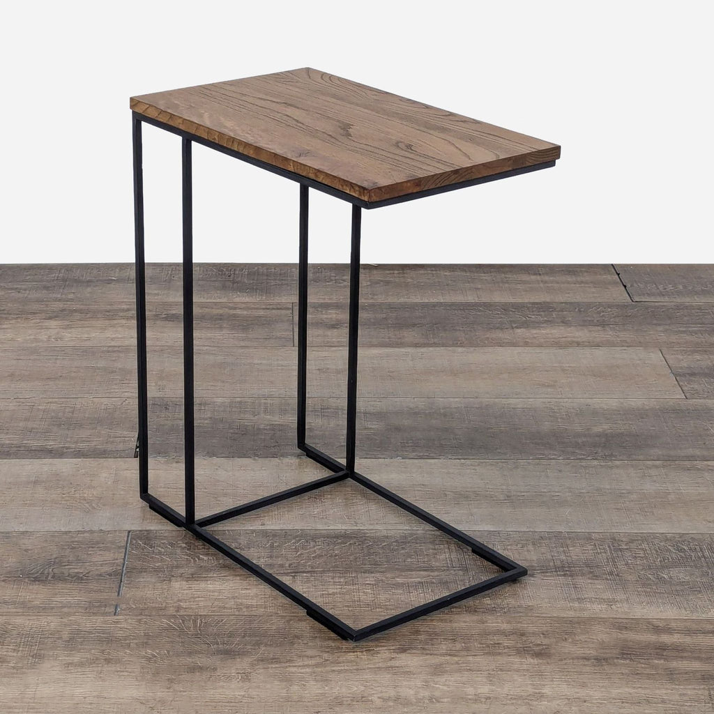 the urban port brown and black side table