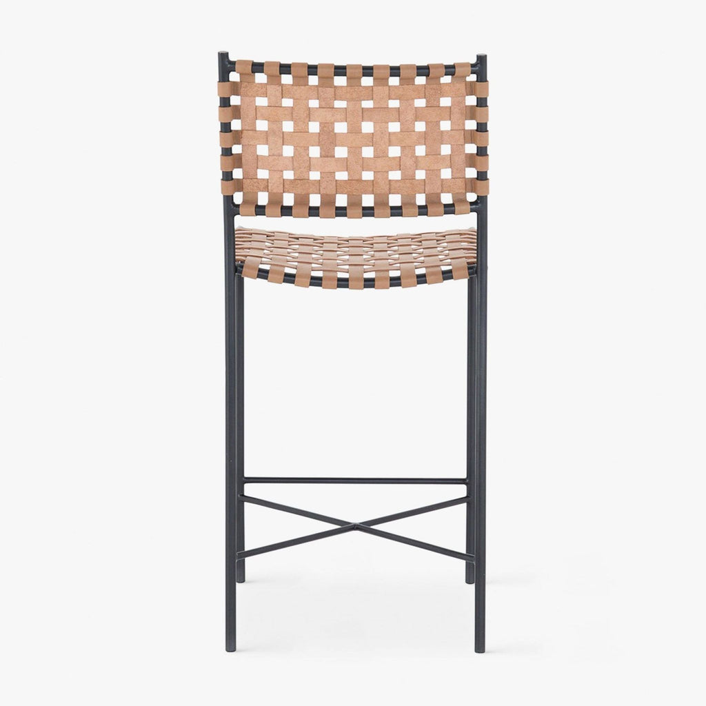 Leather Strap Modern Stool