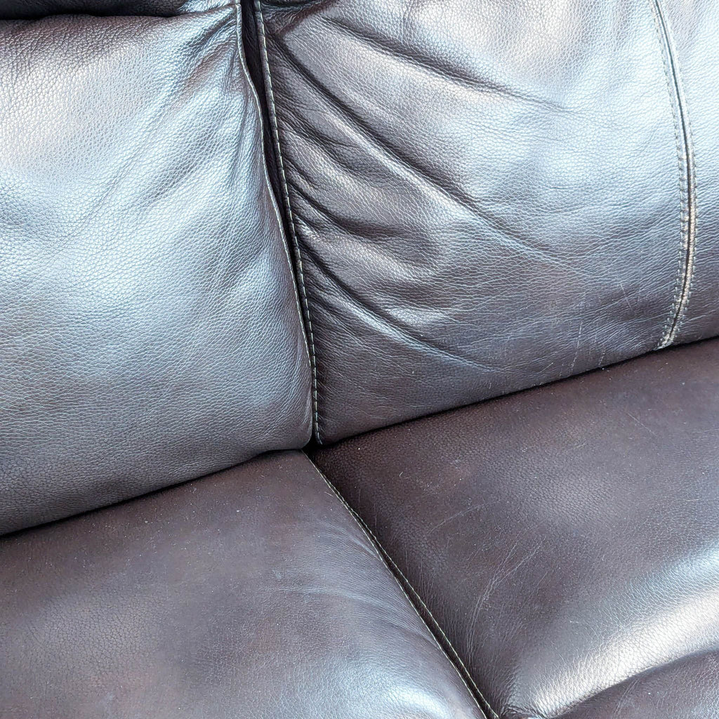 Goodwick Leather Dual Motion Reclining Sofa by Macy’s