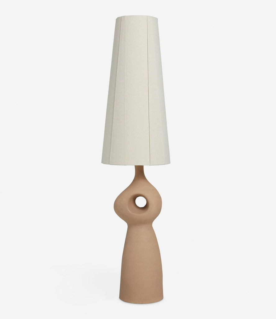 the lamp is a simple, modern lamp with a simple shape.