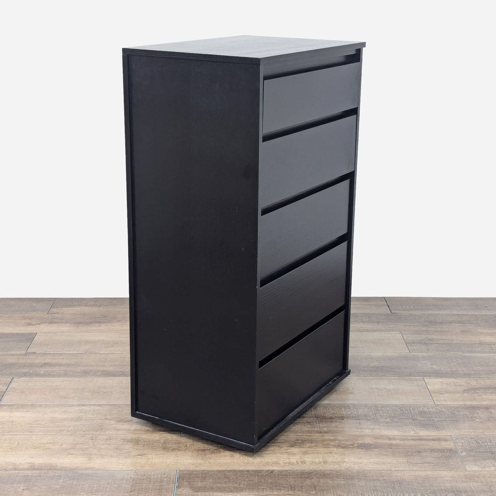 Crate & Barrel Modern Black 5-Drawer Dresser