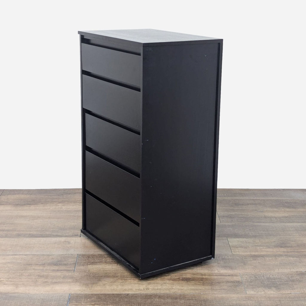 Crate & Barrel Modern Black 5-Drawer Dresser