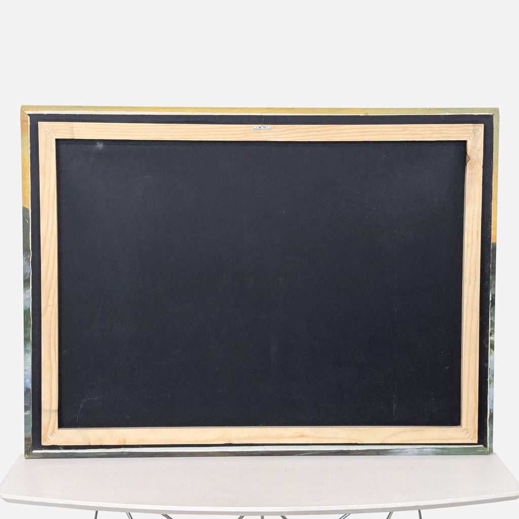 vintage blackboard with a wooden frame