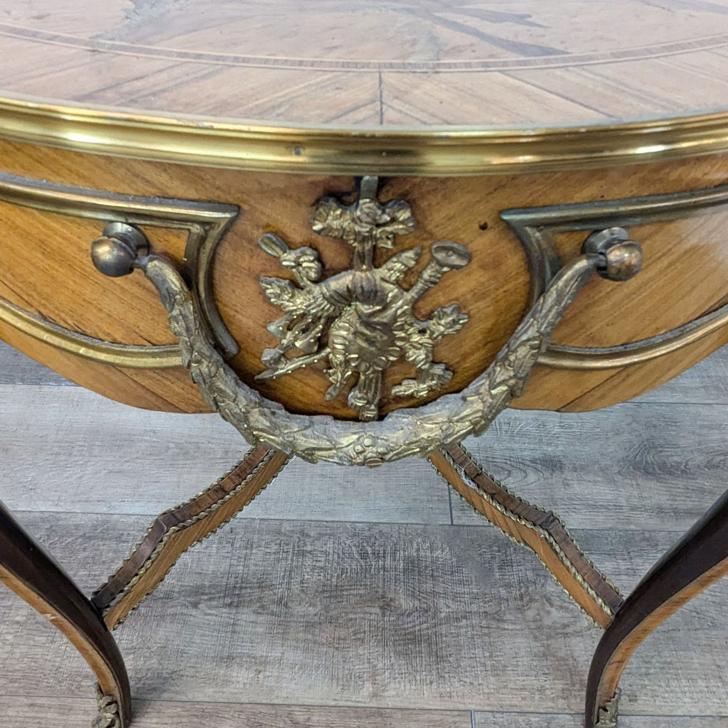 french rococo style dining table with a gold leaf and a [ unused0 ]