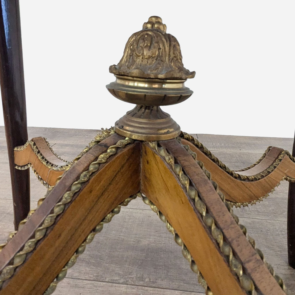 Antique Carved End Table with Ormolu-Mounts