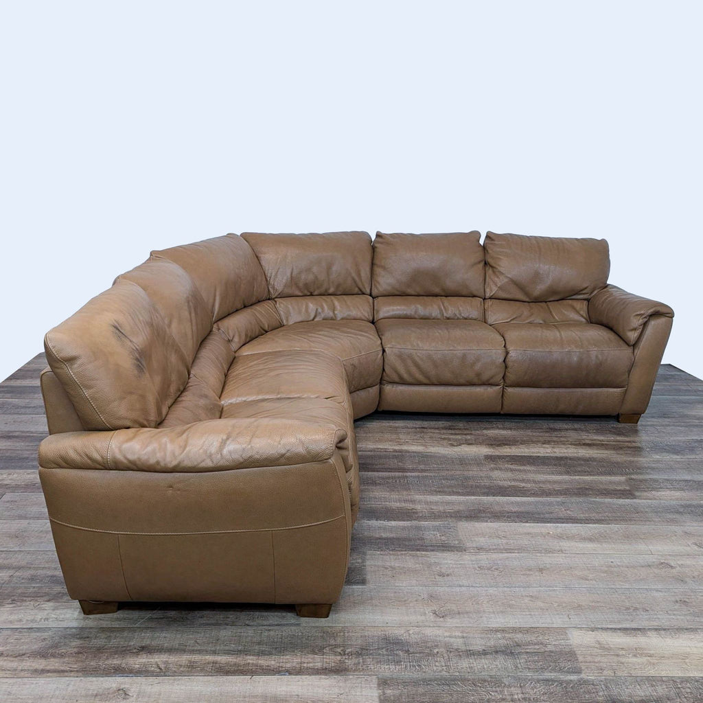 leather sofa in a modern style