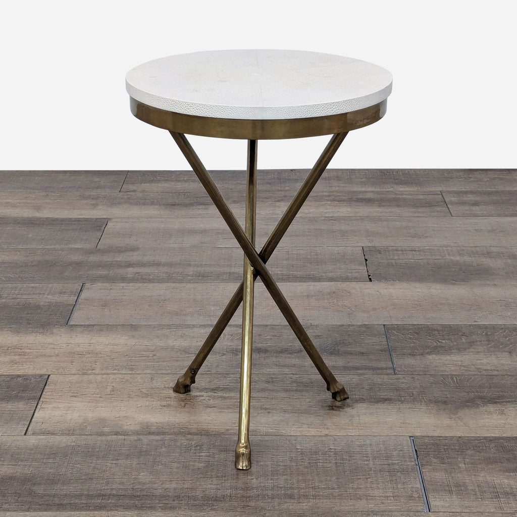 the marble table is a modern side table with a marble top.