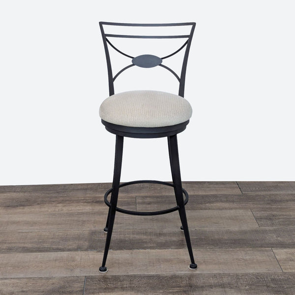 the [ unused0 ] bar stool with a white cushion