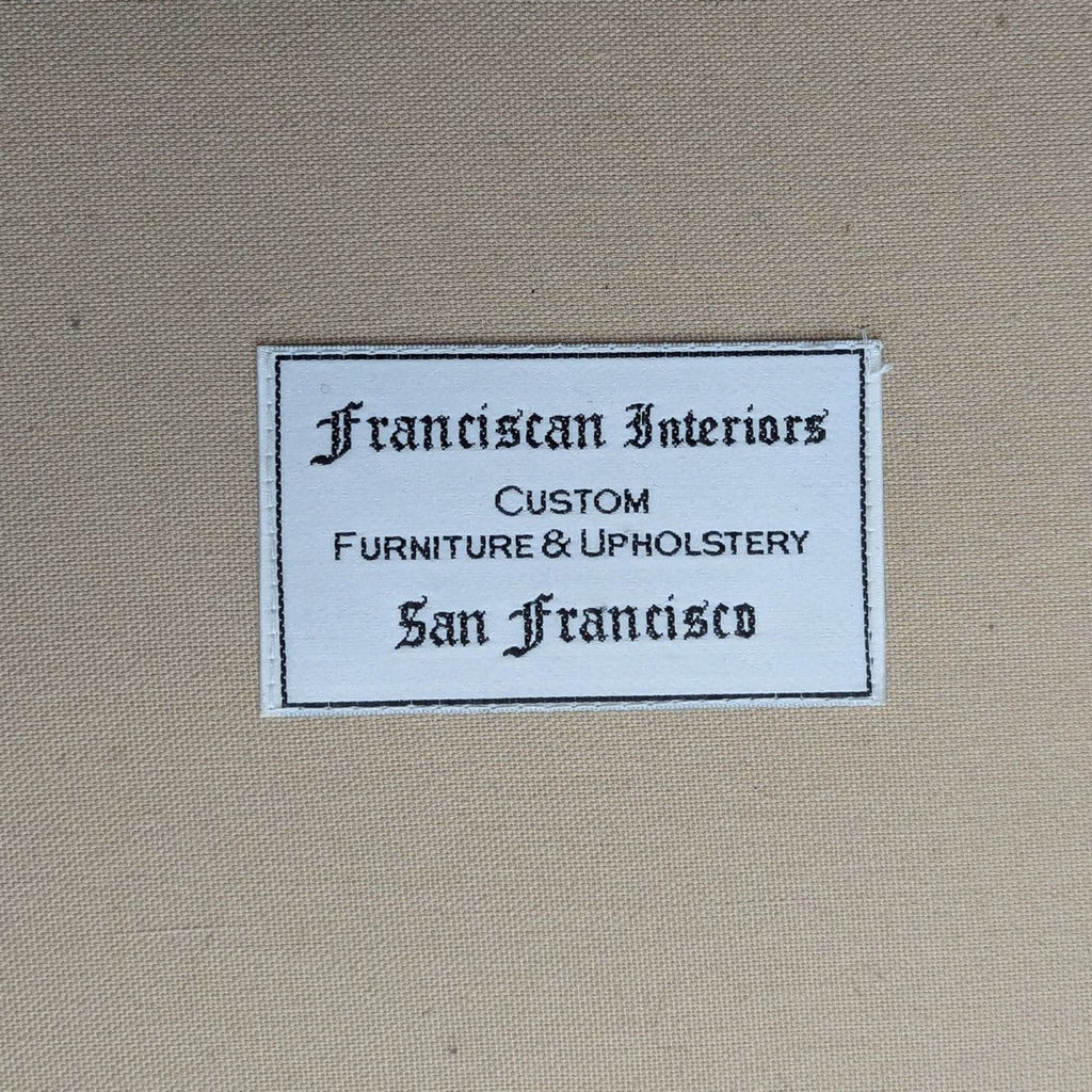 Geometric Lounge Chair with Mirrored Trim