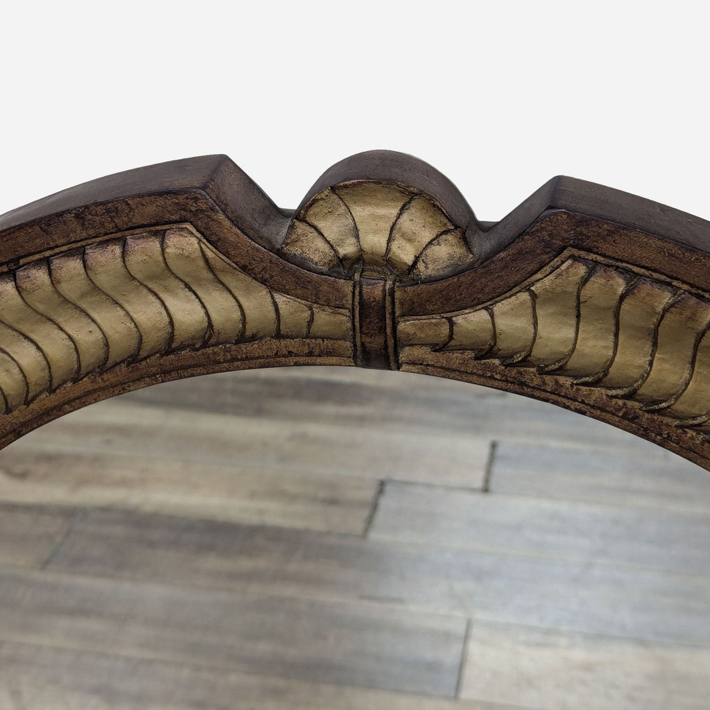 italian leather and brass oval shaped coffee table in the style of [ unused0 ] for sale