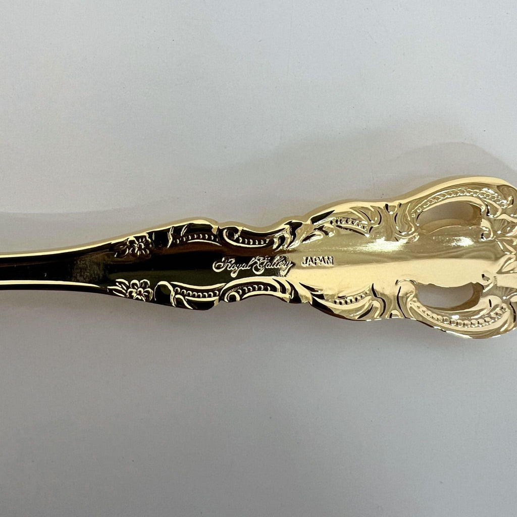Royal Gallery 40 Piece Two Toned Gold Plated Silverware Set