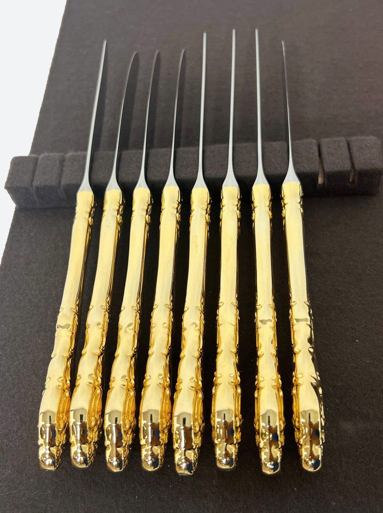 Royal Gallery 40 Piece Two Toned Gold Plated Silverware Set