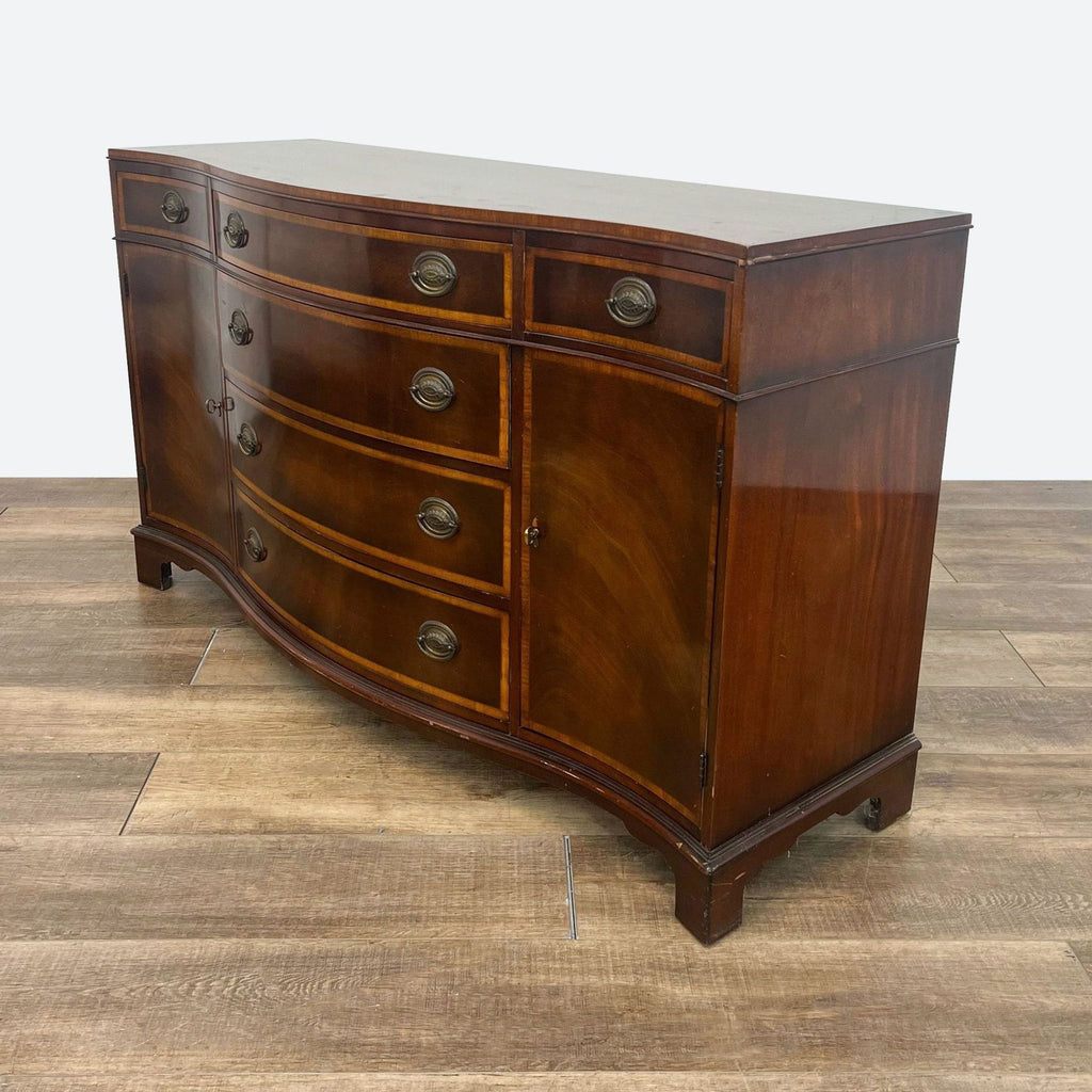 Rancher Furniture Traditional Serpentine Front Dresser/Sideboard