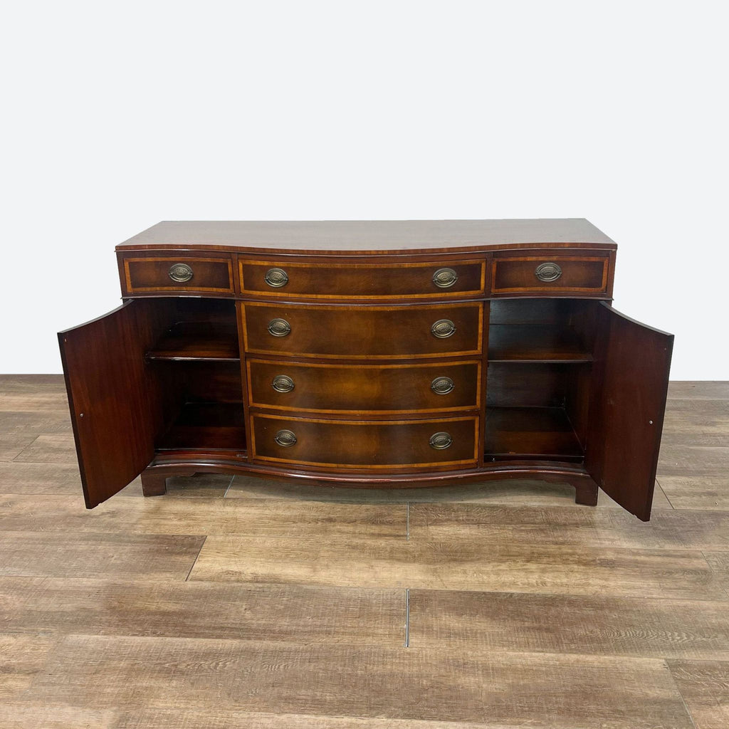 Rancher Furniture Traditional Serpentine Front Dresser/Sideboard