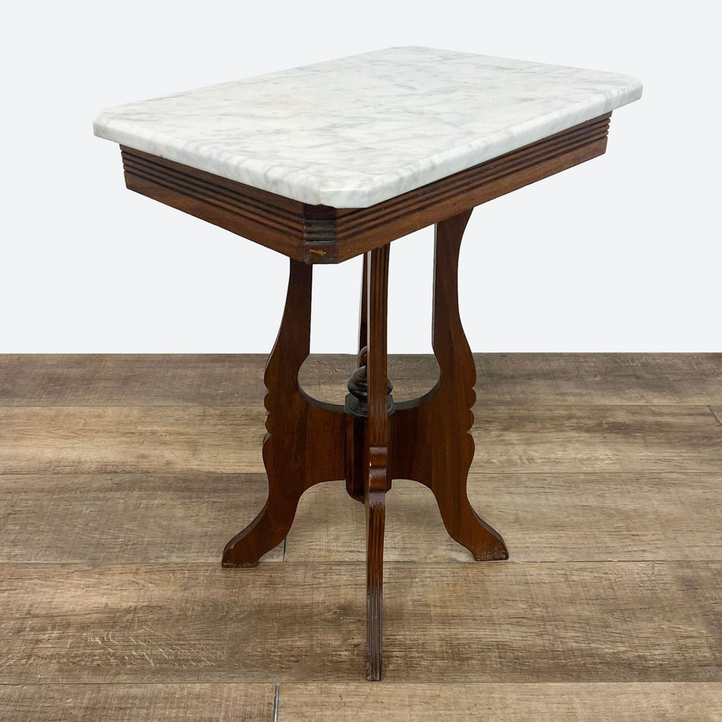 a [ unused0 ] mahogany and marble side table