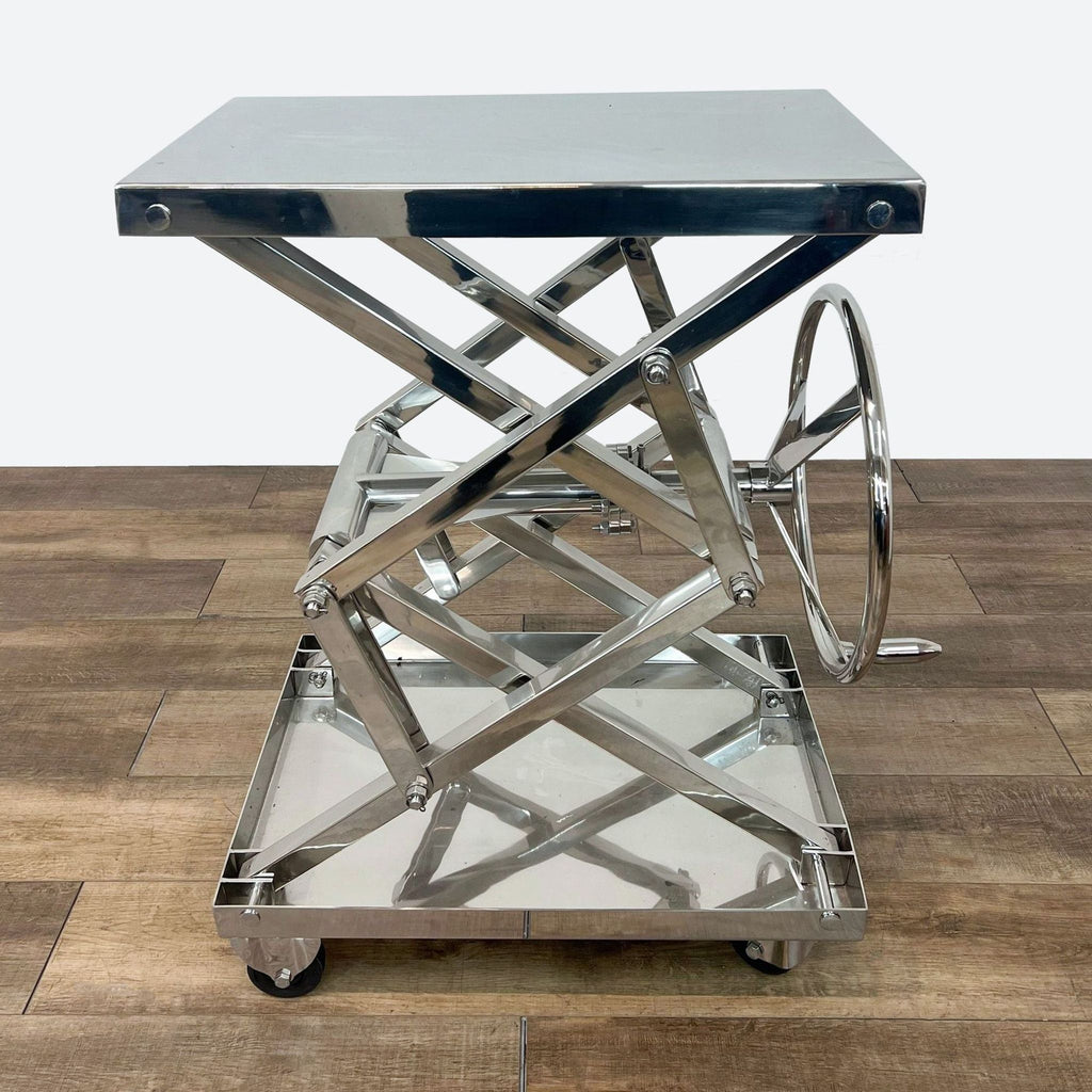 Restoration Hardware Industrial Scissor Lift Table