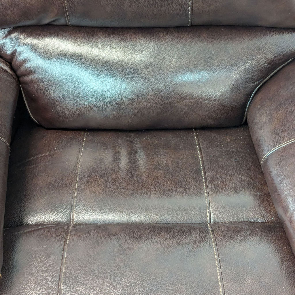 Brown Leather Power Recliner by Ashley Furnitire