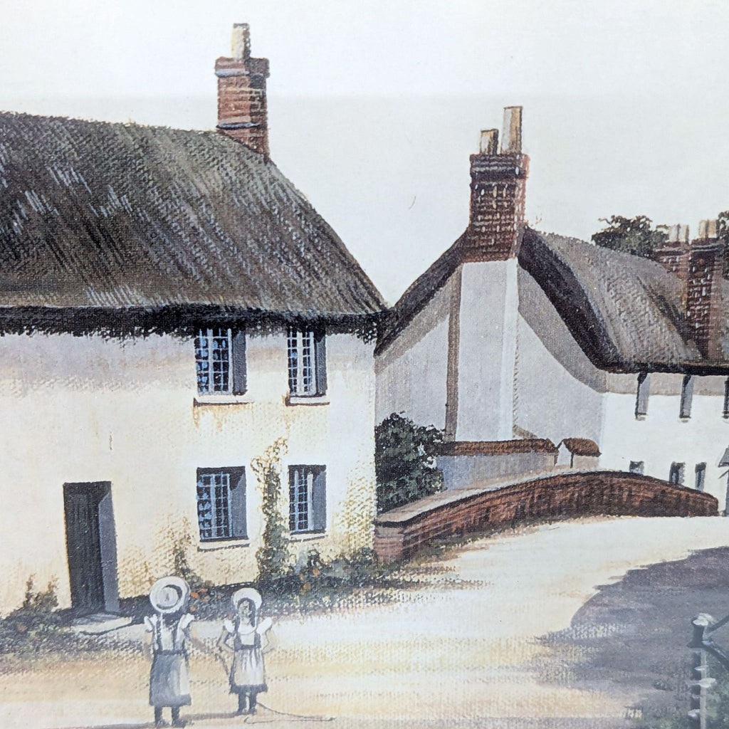 Vintage Kevin Platt Framed Art Print of East Budleigh