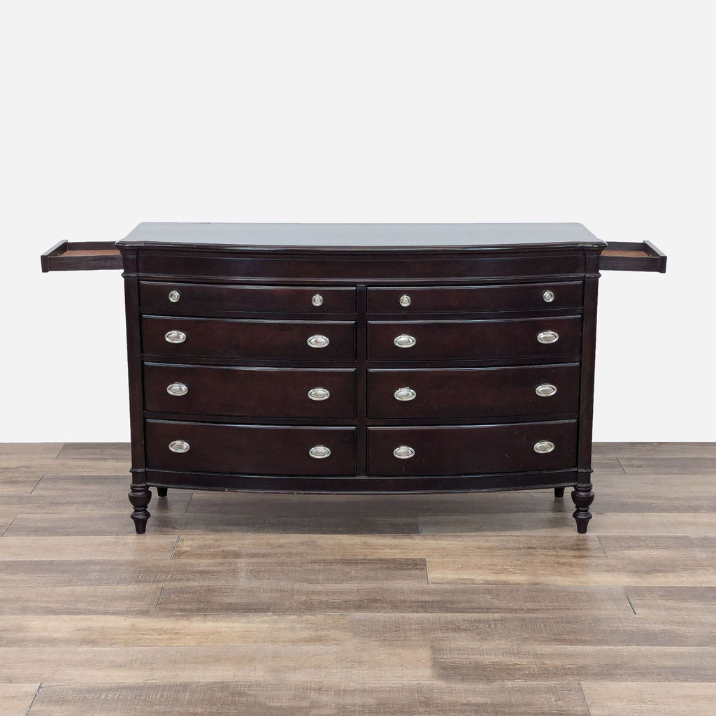 Traditional 10-Drawer Dersser withDark Finish