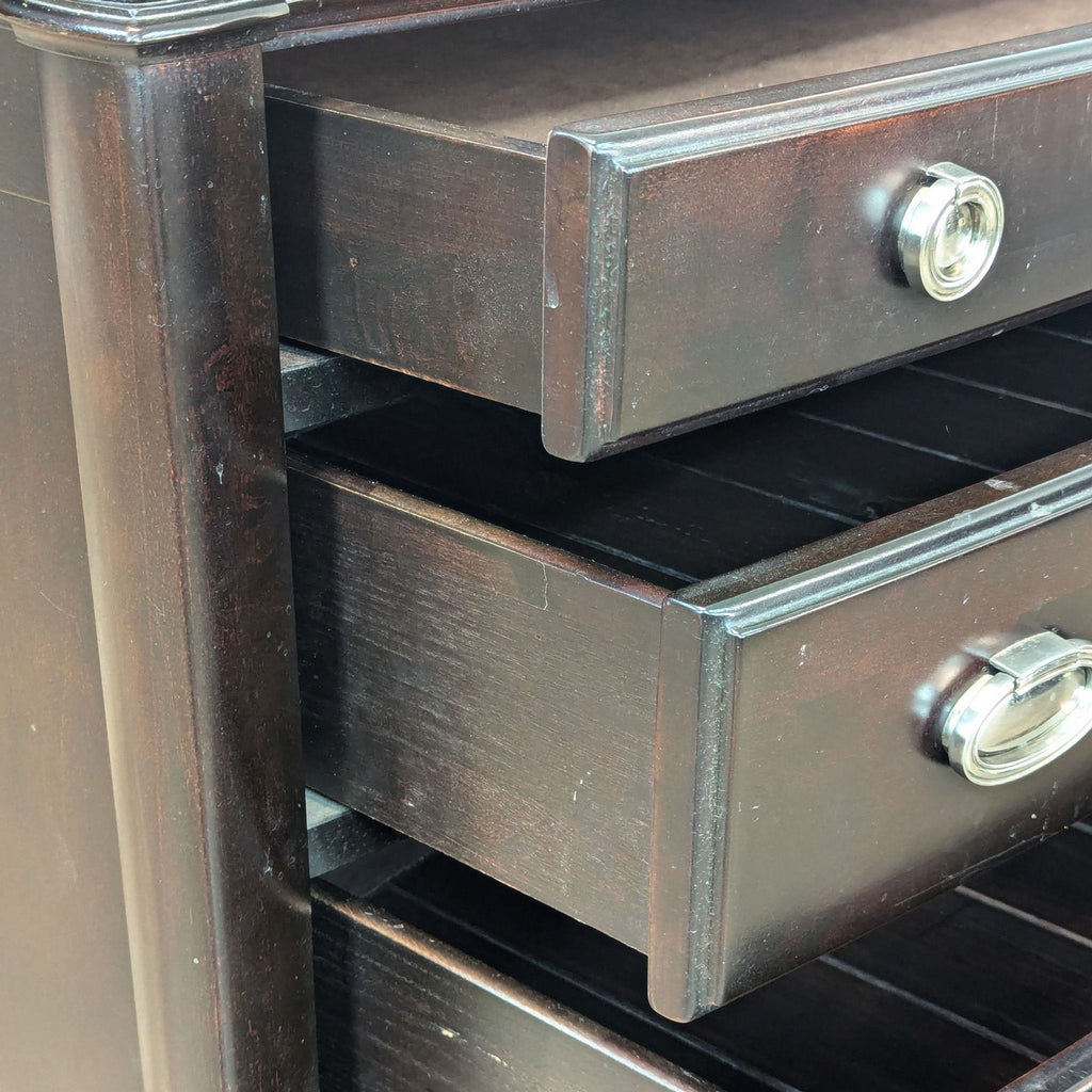 Traditional 10-Drawer Dersser withDark Finish