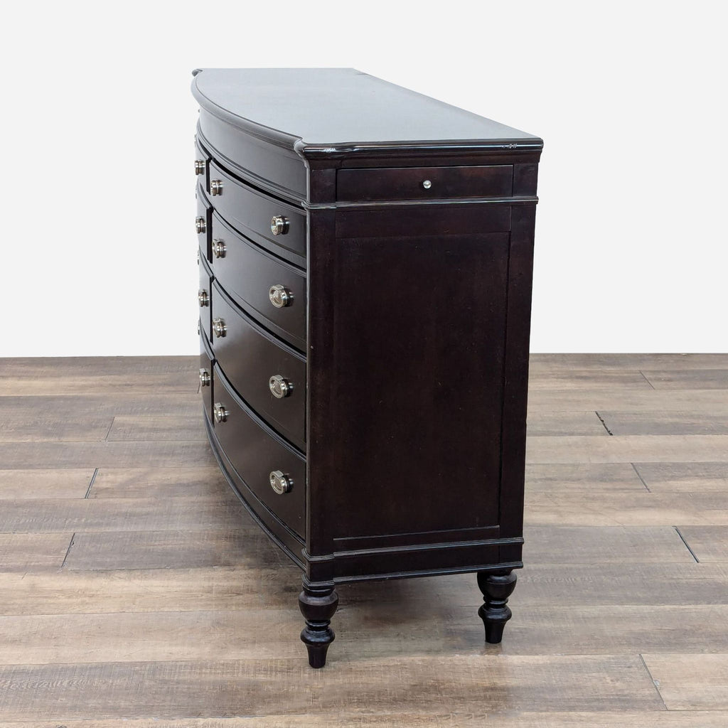 Traditional 10-Drawer Dersser withDark Finish